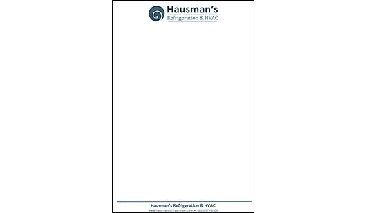 Hausman Refrigeration HVAC Letterhead